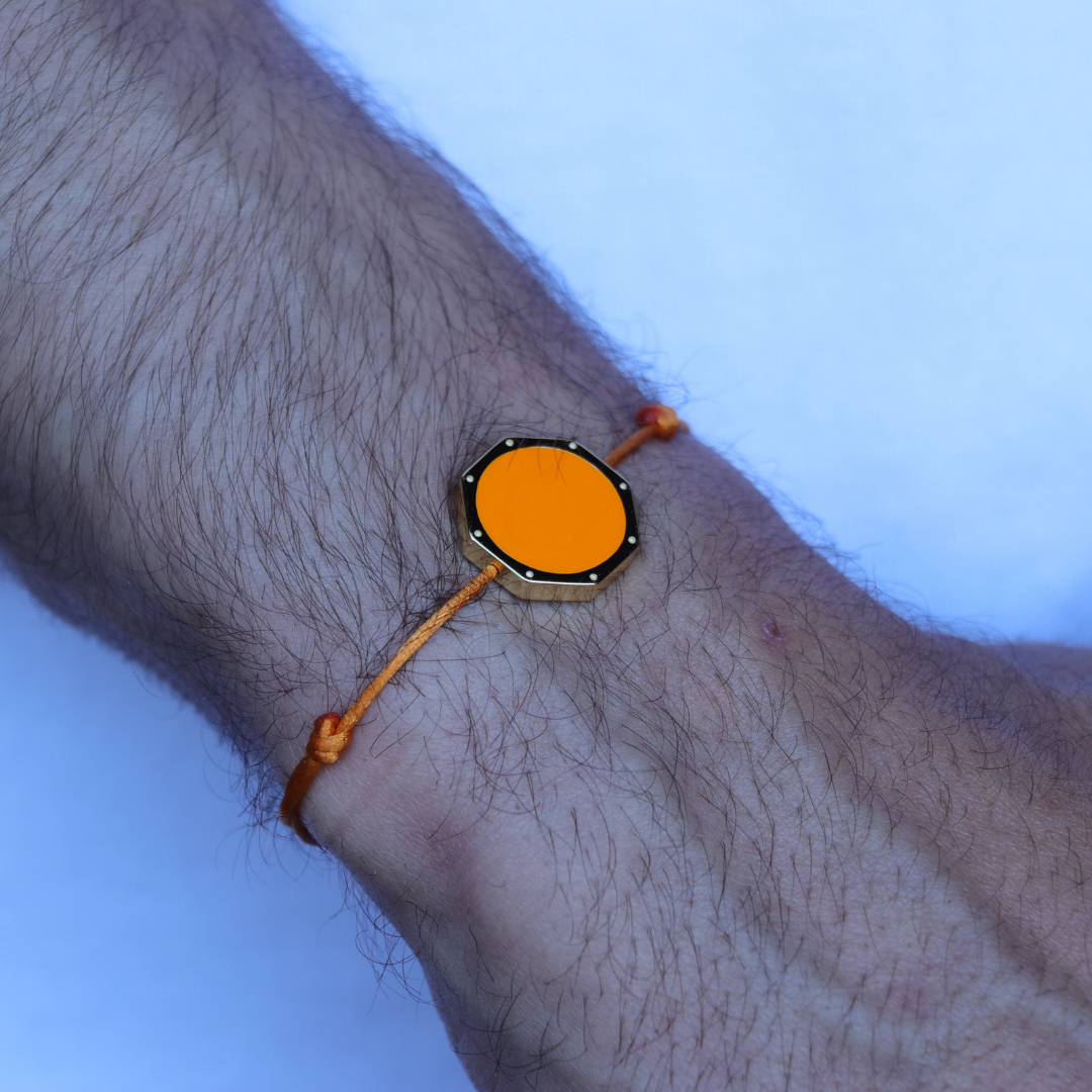 BRACELET DAN OR ORANGE LAVE