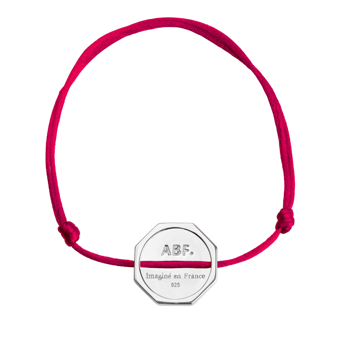 BRACELET DAN ARGENT CERISE