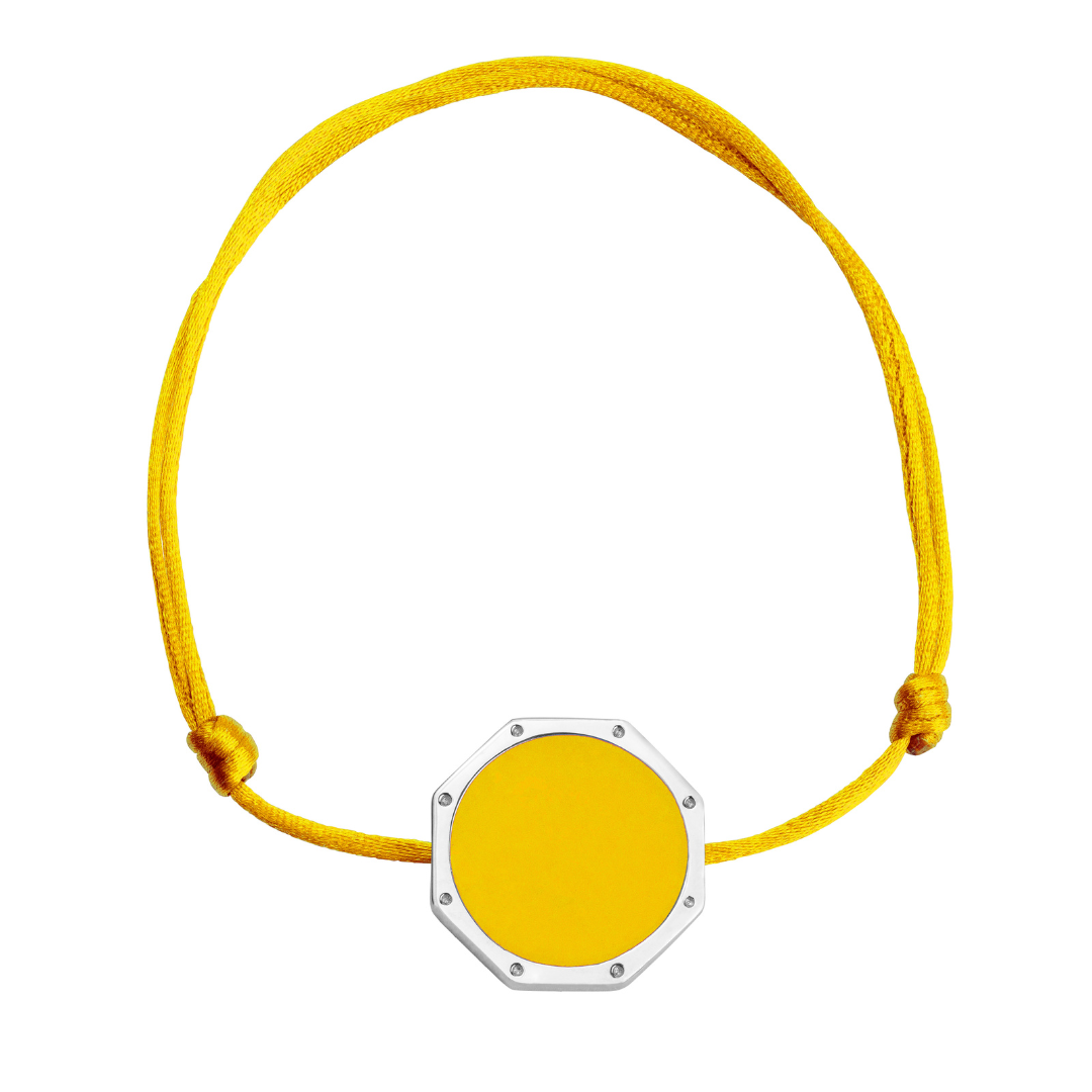 BRACELET DAN ARGENT JAUNE SOLEIL