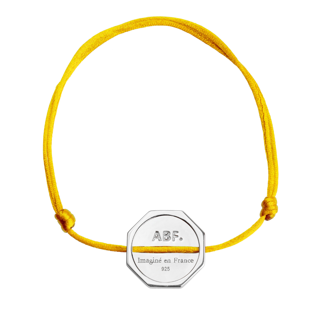 BRACELET DAN ARGENT JAUNE SOLEIL