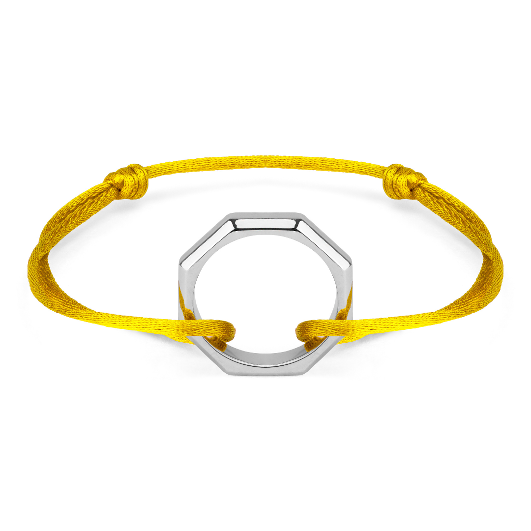 BRACELET GUS ARGENT JAUNE SOLEIL