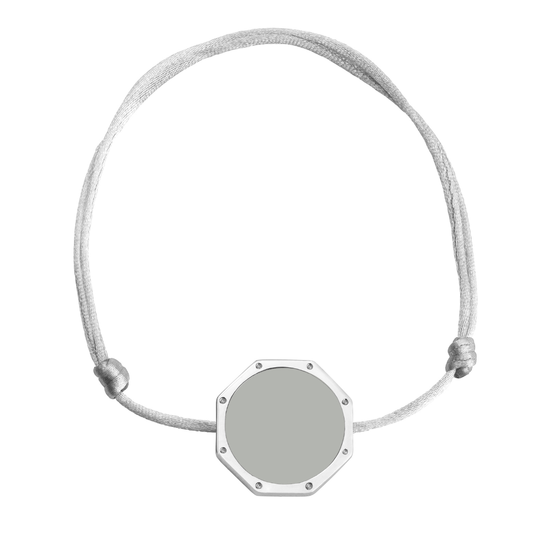 BRACELET DAN ARGENT GRIS RHODIUM