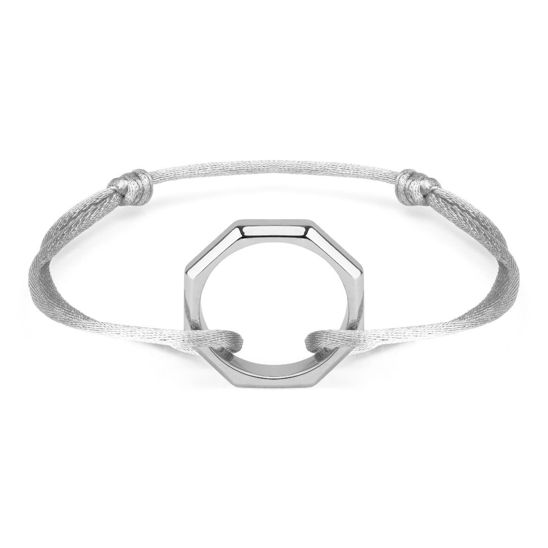 BRACELET GUS ARGENT GRIS RHODIUM