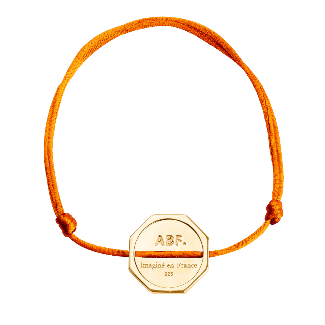 BRACELET DAN OR ORANGE LAVE