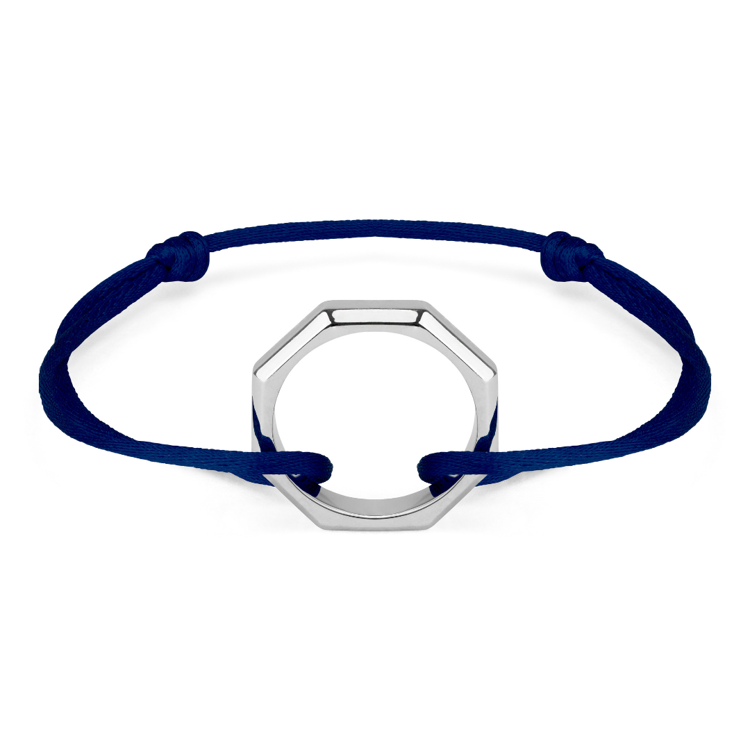 BRACELET GUS ARGENT BLEU OCÉAN