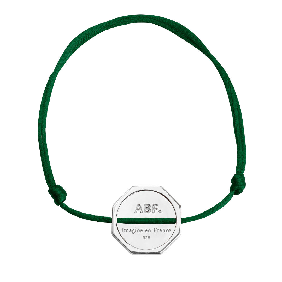 BRACELET DAN ARGENT VERT SAPIN