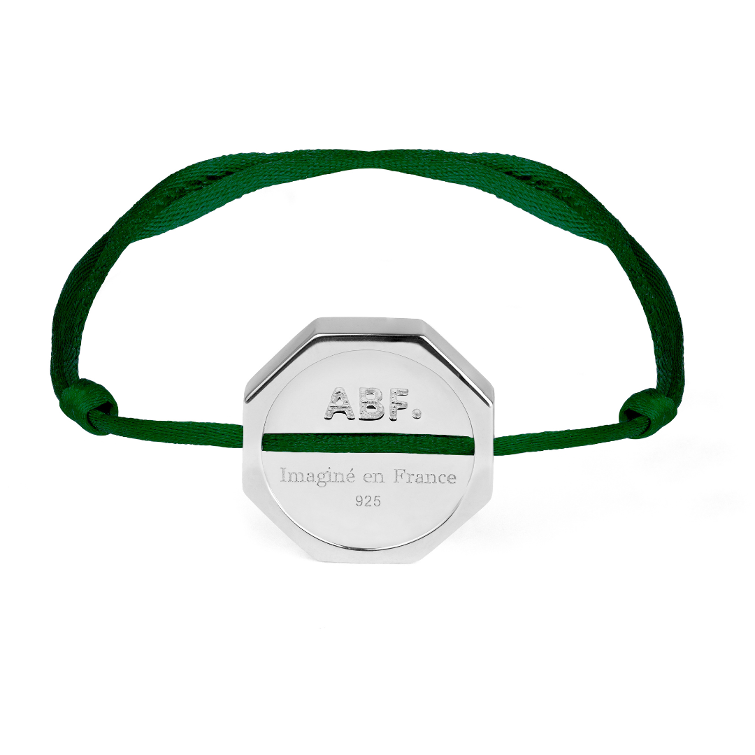 BRACELET DAN ARGENT VERT SAPIN