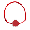 BRACELET DAN ARGENT ROUGE CORAIL