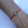 BRACELET GUS ARGENT ROUGE CORAIL