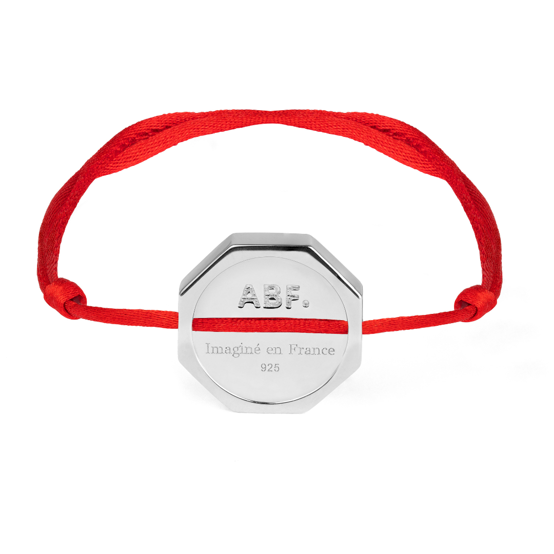 BRACELET DAN ARGENT ROUGE CORAIL