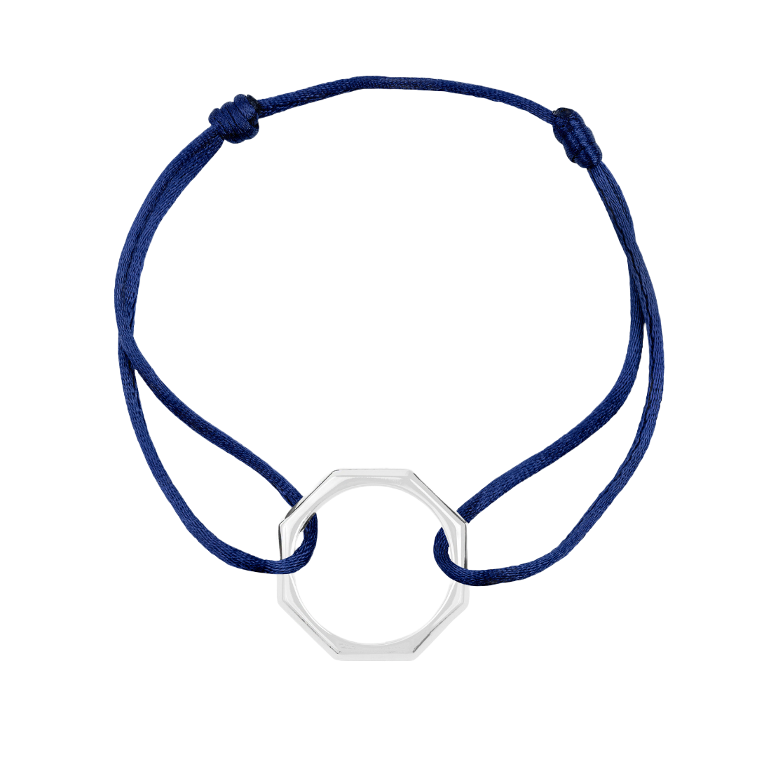 BRACELET GUS ARGENT BLEU OCÉAN