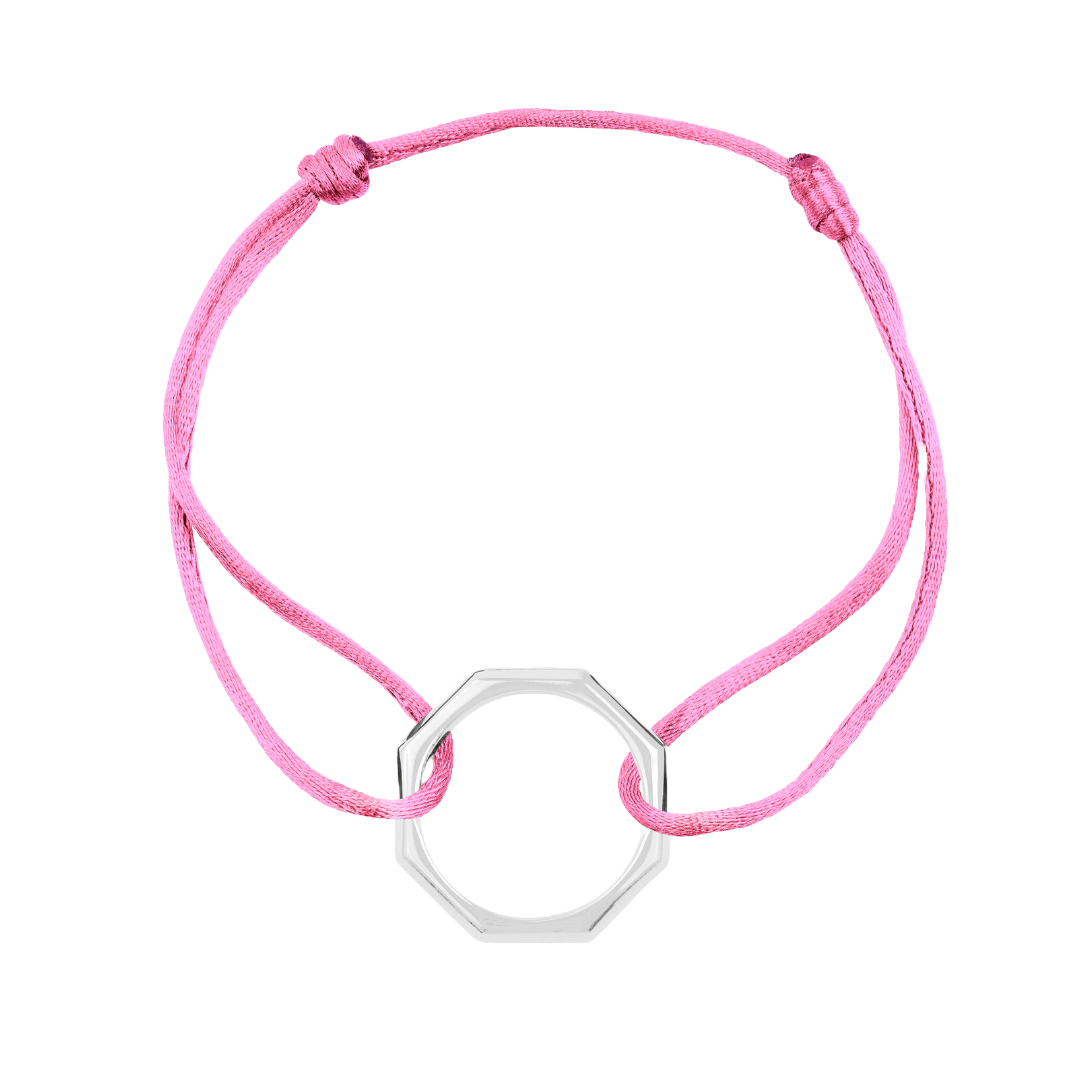 BRACELET GUS ARGENT ROSE CANDY