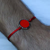 BRACELET DAN ARGENT ROUGE CORAIL